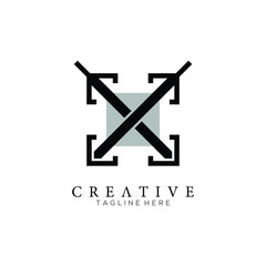 Monogram letter TT logo as same as two sword, unique modern creative clean elegant fashion brands