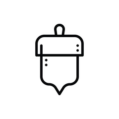 Hazelnut, Nut Icon Logo Vector Isolated. Oktoberfest Icon Set. Editable Stroke and Pixel Perfect.