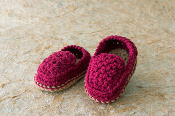 Baby crochet shoes