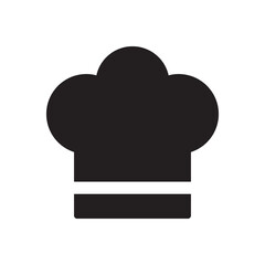 Chef hat icon vector illustration. Flat style design.