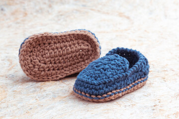 Crochet baby shoes