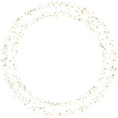 Gold Glitter Stars. Luxury Shiny Confetti.
