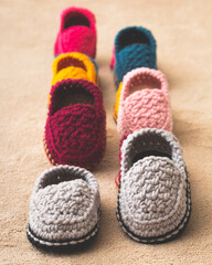 Baby crochet shoes