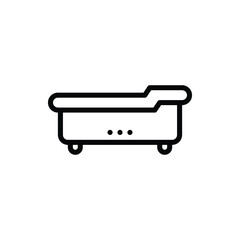 Shower, Bathtub Icon . Hotel Service Icon Set. Editable Stroke and Pixel Perfect.