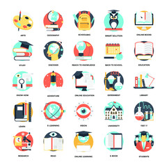 Education and Knowledge Vector Icons 3