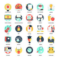 Education and Knowledge Vector Icons 4
