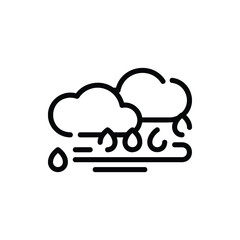 Season, Weather, Rainy Icon Logo Vector Isolated. Autumn Icon Set. Editable Stroke and Pixel Perfect.