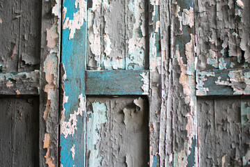 Old wooden door