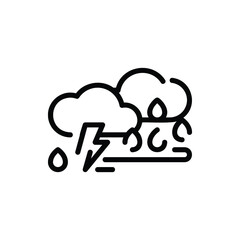 Season, Weather, Rain, Storm Icon Logo Vector Isolated. Autumn Icon Set. Editable Stroke and Pixel Perfect.
