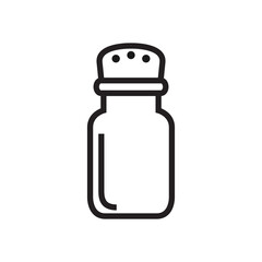 Salt, pepper shaker icon vector illustration. 