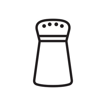 Salt, pepper shaker icon vector illustration. 