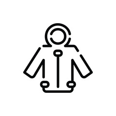 Raincoat Icon Logo Vector Isolated. Autumn Icon Set. Editable Stroke and Pixel Perfect.