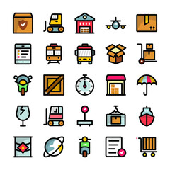 Shipping and Delivery Icons Collection 