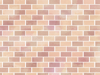 Red random brick background illustration