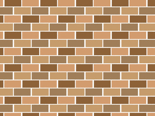 Red random brick background illustration