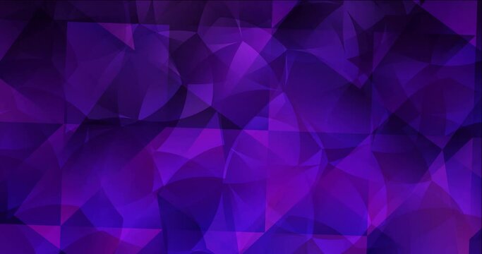 4K looping dark purple, pink polygonal flowing video. Colorful fashion clip in liquid style with gradient. 4K screen saver for tech devices. 4096 x 2160, 60 fps. Codec Photo JPEG.