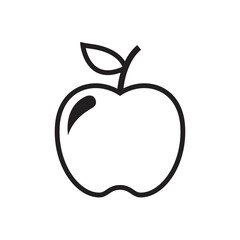 Apple icon vector illustration.