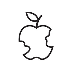Apple icon vector illustration.