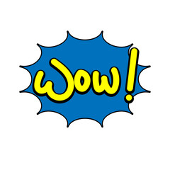 doodle about Wow expression word