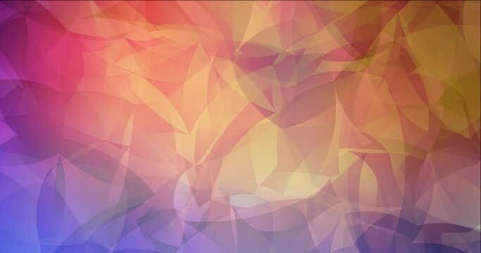 4K looping light blue, red polygonal video sample. Modern abstract animation with gradient. 4K flicker for designers. 4096 x 2160, 60 fps. Codec Photo JPEG.
