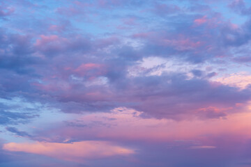 Naklejka na ściany i meble twilight sky with cloud after sunset