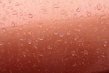 The texture of the rain drops.