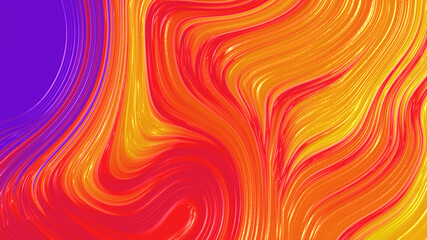 Obraz premium Abstract purple yellow and orange gradient geometric texture background. Curved lines and shape with modern graphic design.