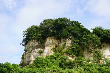 花淵浜の地層断面、宮城県七ヶ浜町/Geological profile at Hanabuchihama Shichigahama Miyagi