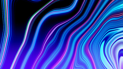 Abstract purple blue gradient geometric background. Neon light curved lines and shape with colorful graphic design.