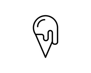 Ice cream line icon