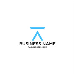 Elegant letter At Ta or A logo needed for your business. Modern, simple and unique that conveys luxury, sophisticated, geometric, abstract, serious, solid, corporate, firm, professional and trusted