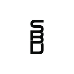 sbd letter original monogram logo design