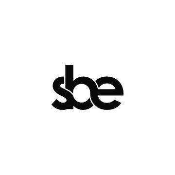 sbe letter original monogram logo design