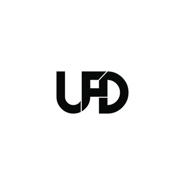 ufd letter original monogram logo design