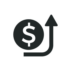 Business growth icon