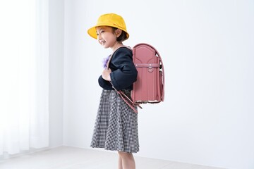 子供　入学式　ポートレート　ランドセル