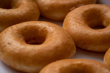 donut snack for junk food illustration concept