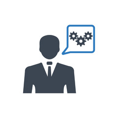 Business management icon ( vector illustration )