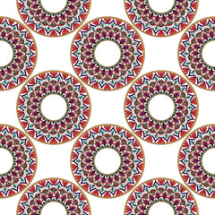 Seamless pattern. Vintage decorative elements. vector illustration