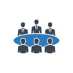 Business meeting icon ( vector illustration )