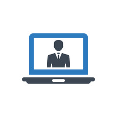 Video confarence icon ( vector illustration )