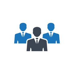 Business team icon ( vector illustration )
