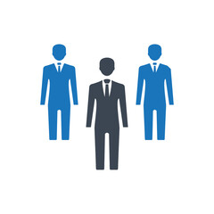 Business leadership icon ( vector illustration )