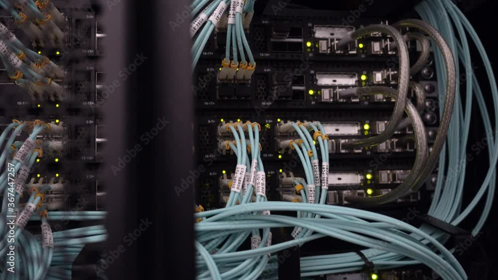 Poster data processing center. internet service provider