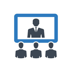Video conferance icon ( vector illustration )