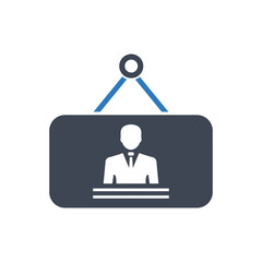 Business board icon ( vector illustration )