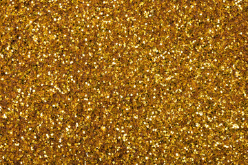New glitter background for your stylish design look, Christmas texture in gold tone.