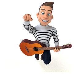 Fun 3D cartoon casual character