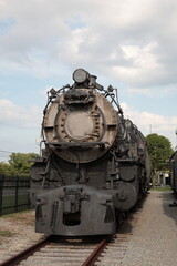 Naklejka premium View of Steam Locomotive on rail in Strasburg, Lancaster County, Pennsylvania. 