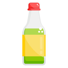 
Squeezable silicone bottle of green chilli sauce
